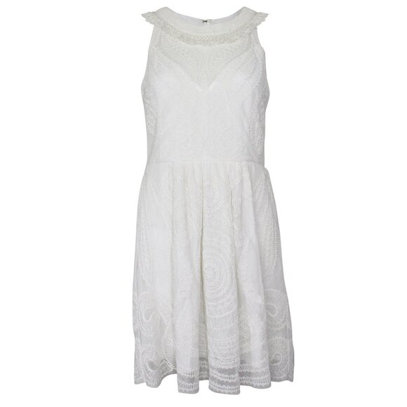 ANTHROPOLOGIE YOANA BARASCHI WHITE LACE DRESS! Size 6 - Picture 6 of 8